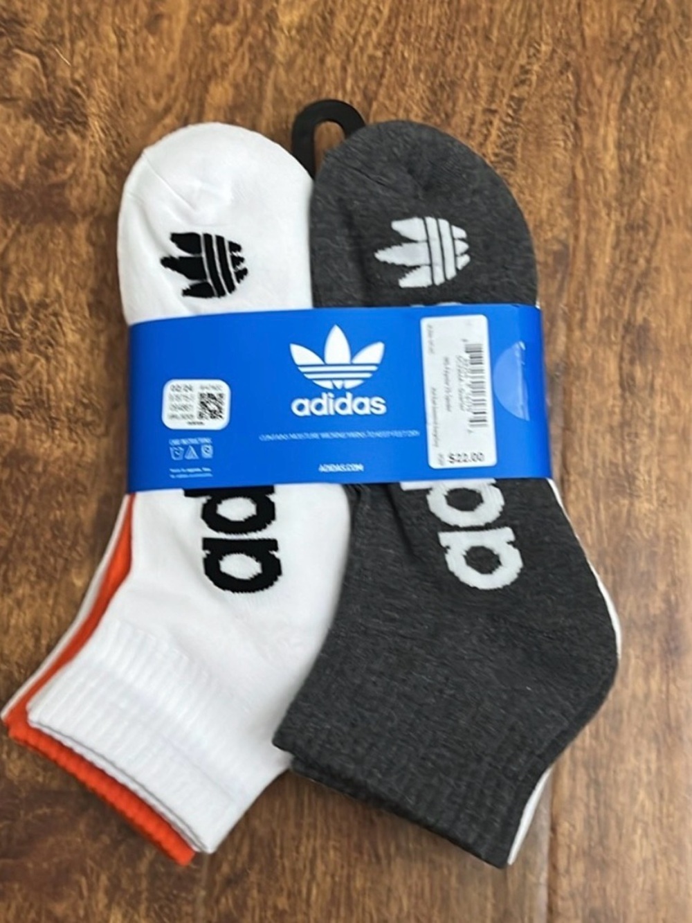 adidas Men’s 6-Pack Quarter Socks - Picture 4 of 7